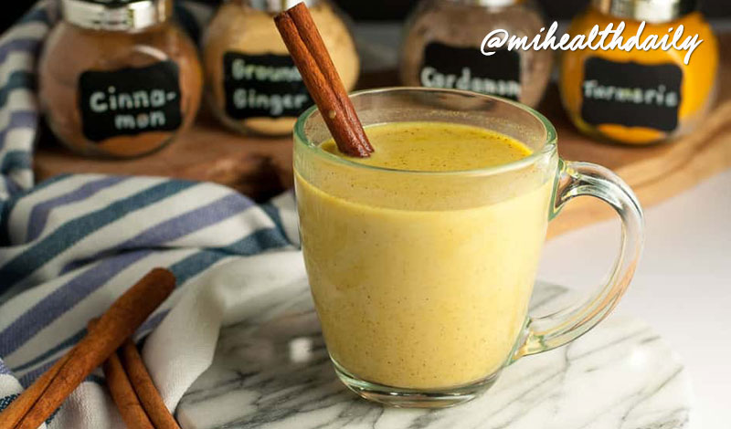 De-stress with Warm Turmeric Cinnamon Milk